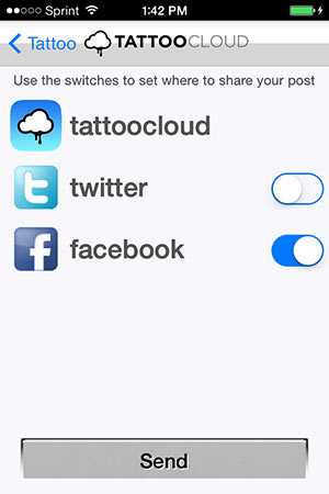 App Tour Post to Feeds screenshot