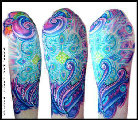 Girl-biomech-mandala-color-tattoo1