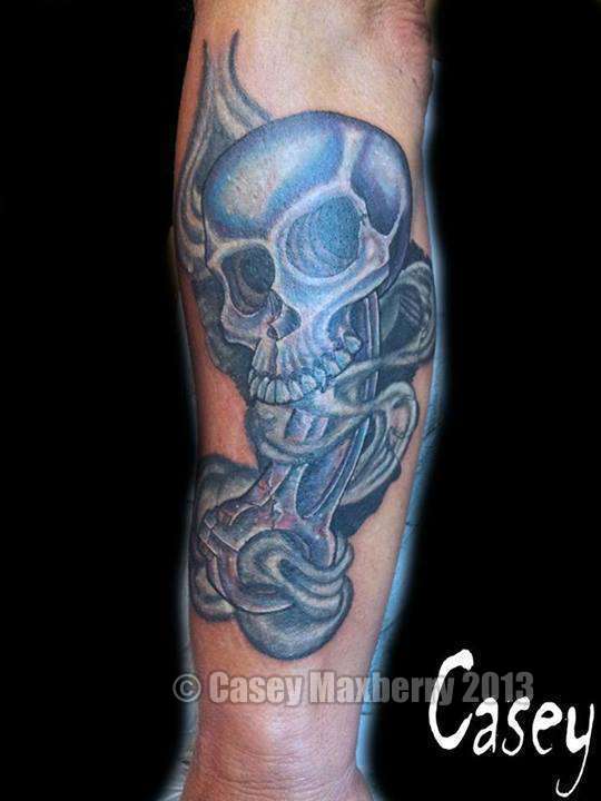 Skull-piston