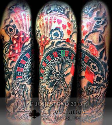 Club-tattoo-josh-stono-las-vegas-roulette-wheel