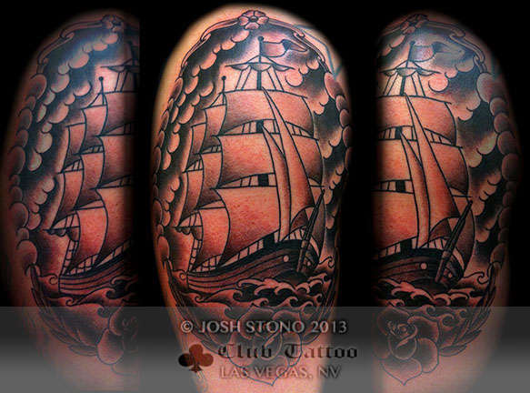 Club-tattoo-josh-stono-las-vegas-planet-hollywood-miracle-mile-shops-ship-traditiona