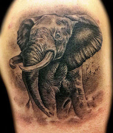 Club-tattoo-angel-las-vegas-elephant