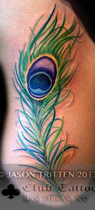 Club-tattoo-jason-tritten-peacock-feather-planet-hollywood