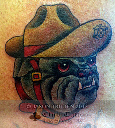 Club-tattoo-jason-tritten-las-vegas-tradtional-marine-bulldog