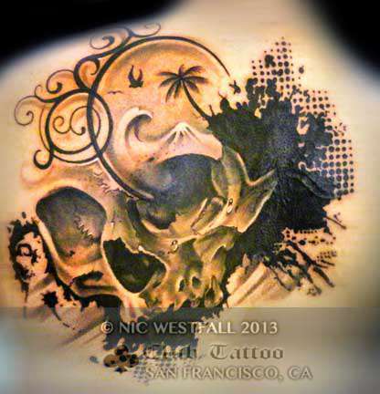 Club-tattoo-nic-westfall-san-francisco-pier-39-skull