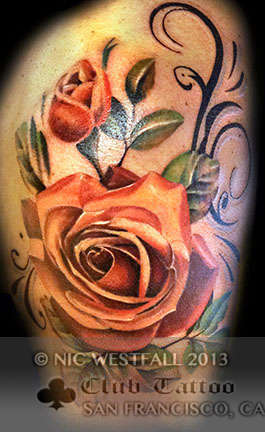 Club-tattoo-nic-westfall-san-francisco-pier-39-rose