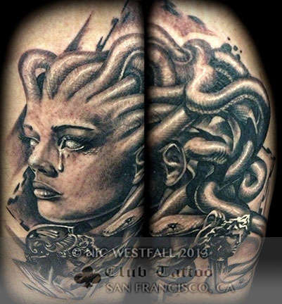 Club-tattoo-nic-westfall-san-francisco-pier-39-medusa