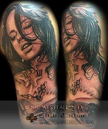 Club-tattoo-nic-westfall-san-francisco-pier-39-girl-portrait