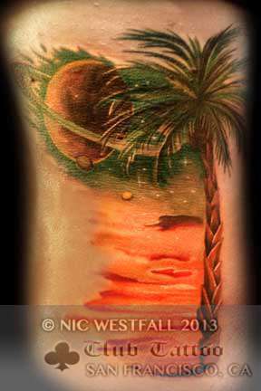 Club-tattoo-nic-westfall-san-francisco-palm-tree