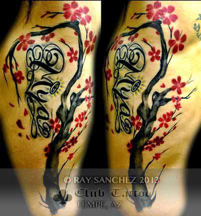 Club-tattoo-ray-sanchez-tempe-cherry-blossom-tree