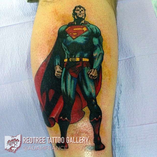 Adam-france-superman-tattoo