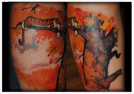 Eternal_tattoo_aaron_beaudette_mo_styles_calvin_hobbes_cartoon_full_color
