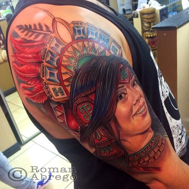 Roman-native-american-lady