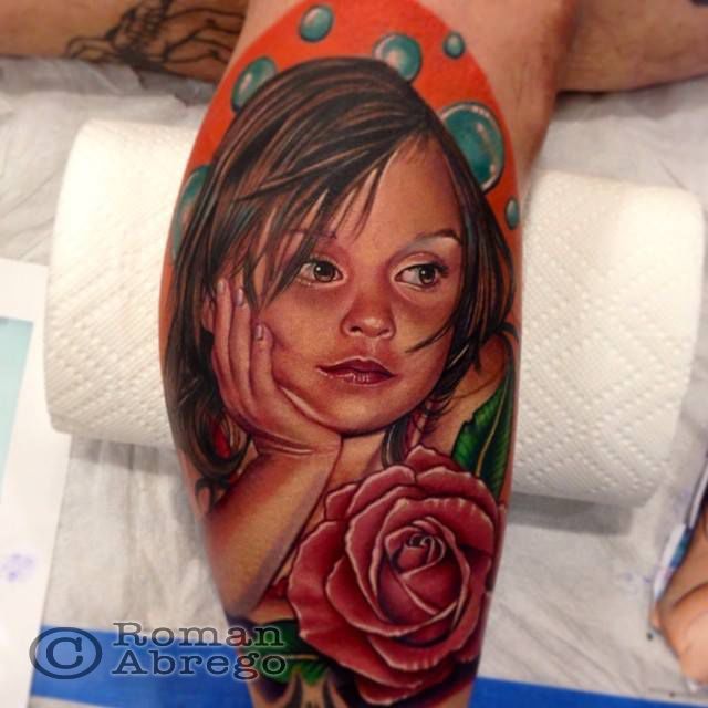 Roman-little-girl-portrait-rose