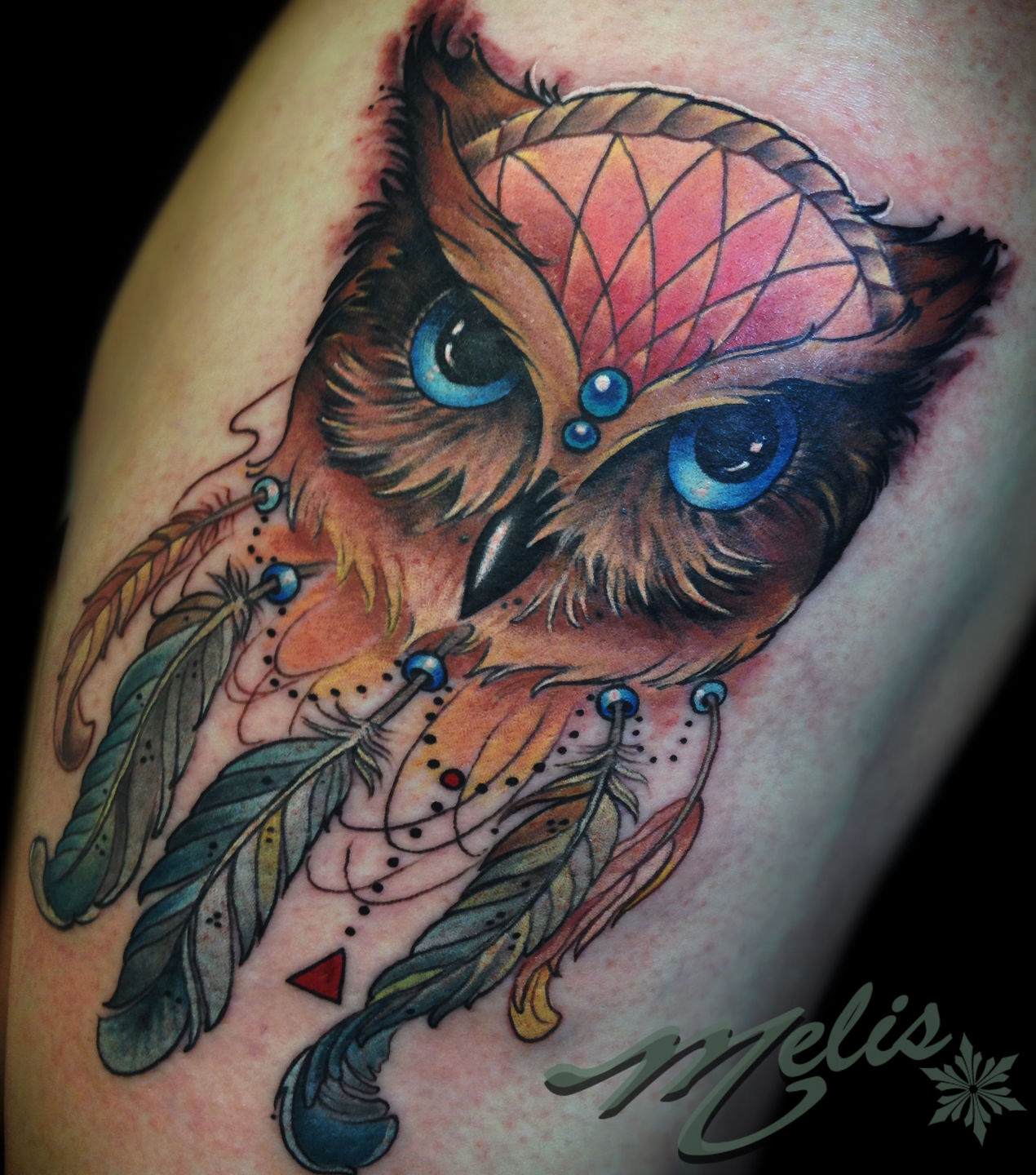 Melissa-fusco-tattoo-artist-denver-colorado-owl-dream-catcher-tattoo-feathers-jpg