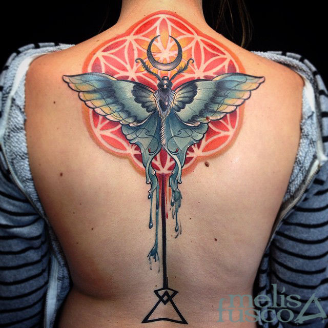 Melissa-fusco-flower-of-life-spanish-moon-moth-geometric-watercolor-neotraditional-tattoo-denver-colorado-artist-jpg