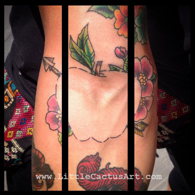 Apple-arrow-leaves-circus-strong-little-cactus-art-jpg