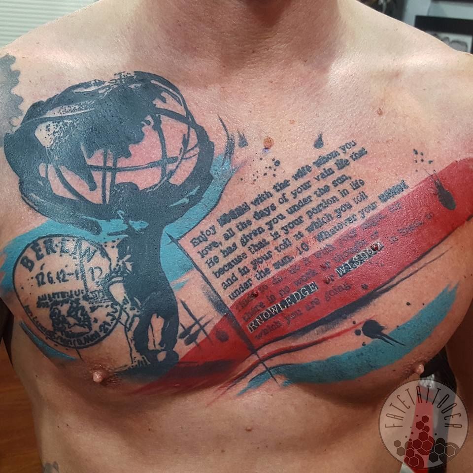 Blueandredpolkatrash