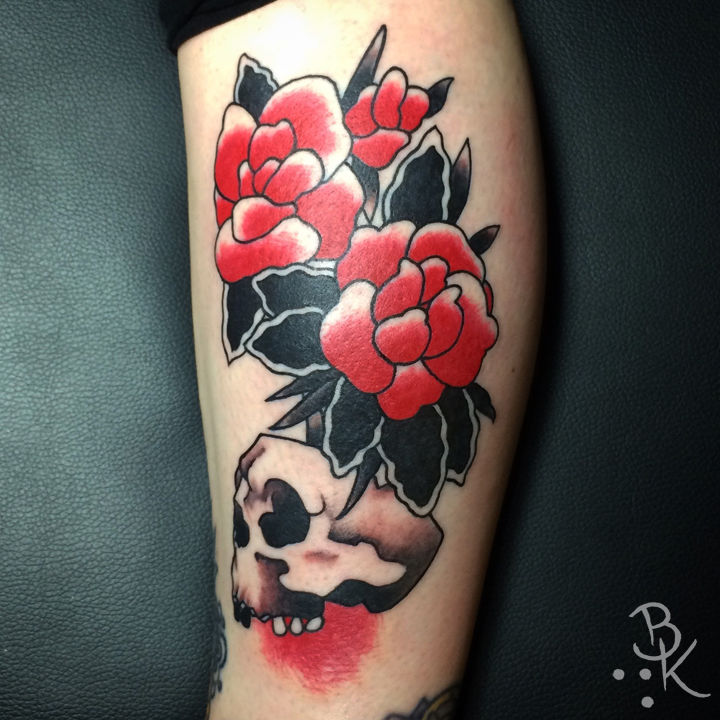 Skull.fowers.red.dead.flash