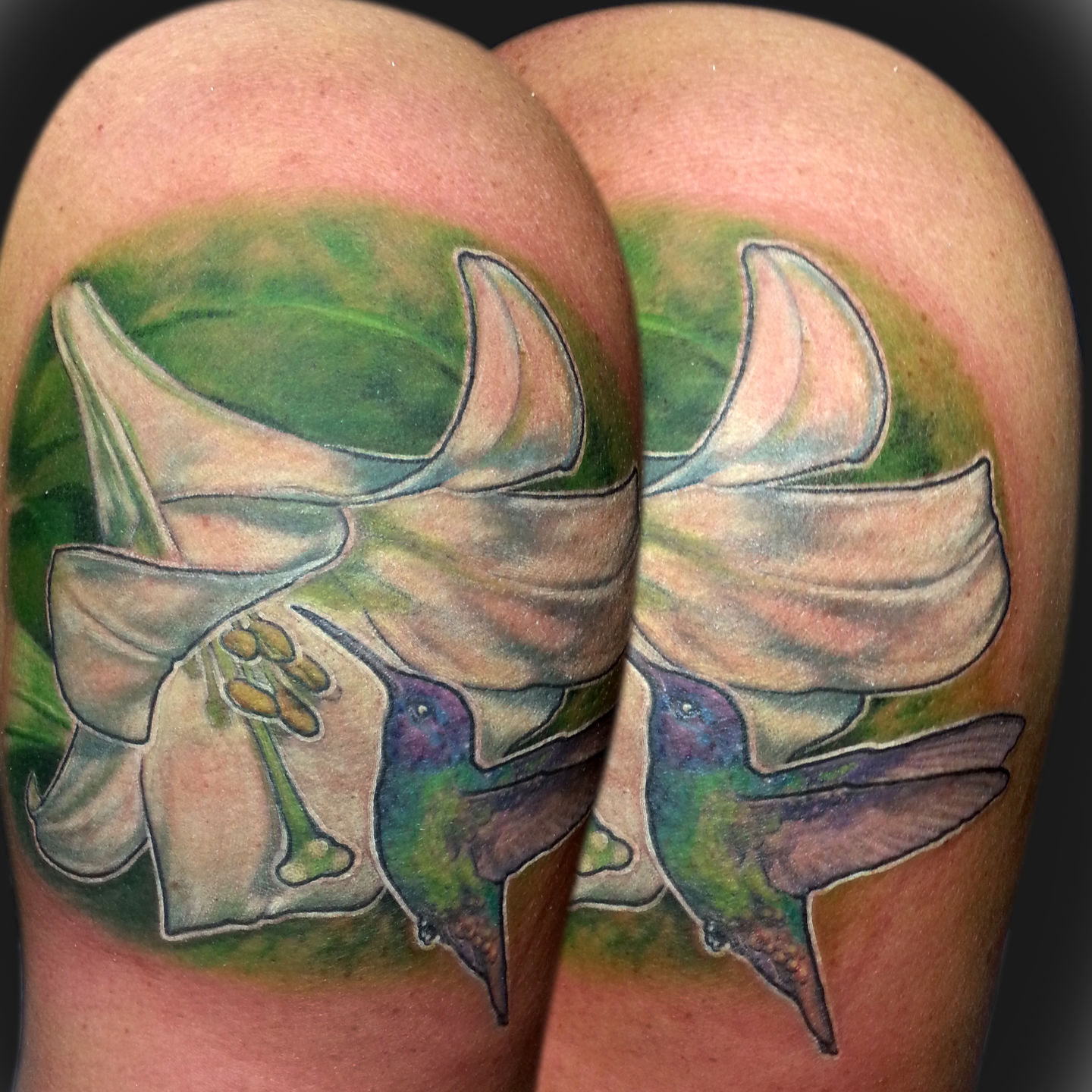 Lilly_and_hummingbird