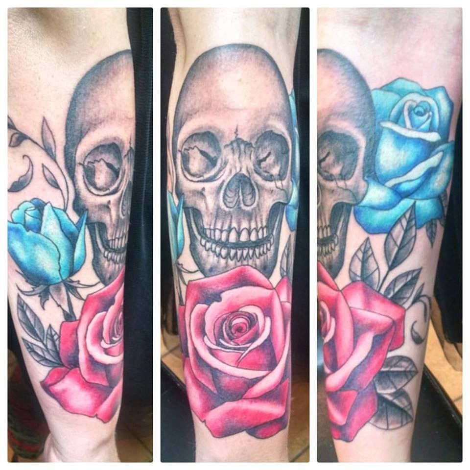 Skullrosesleeve
