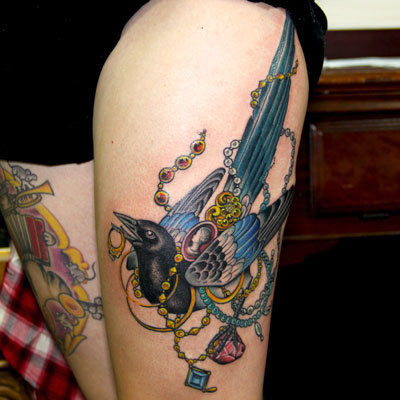 Magpie-tattoo-peter-anderson-the-bell-rose-tattoo-and-piercing-mobile-alabama