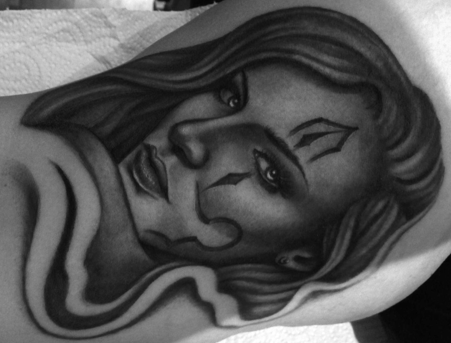 Chicano-chola-gangster-girl-rosemary-mckevitt-tattoo-ireland