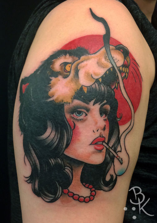 Woman.cigarette.wolfhat