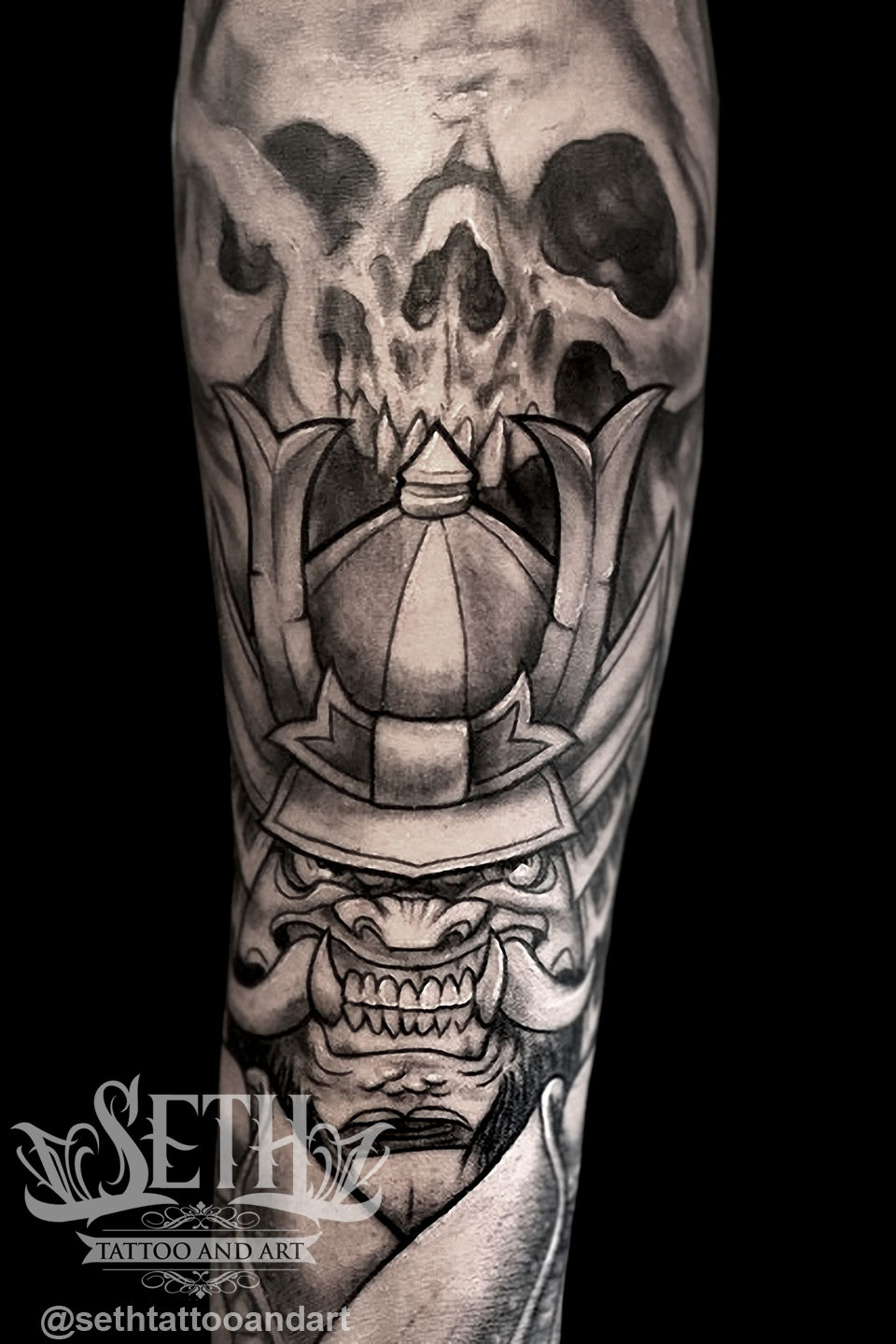 Samari_tattoo__tattoos_tatted_ink_inked__tattoo_shop_japanese_warior_fighter_mask_demon_ninga_sword_seth_michael_seth_tattoo_and_art