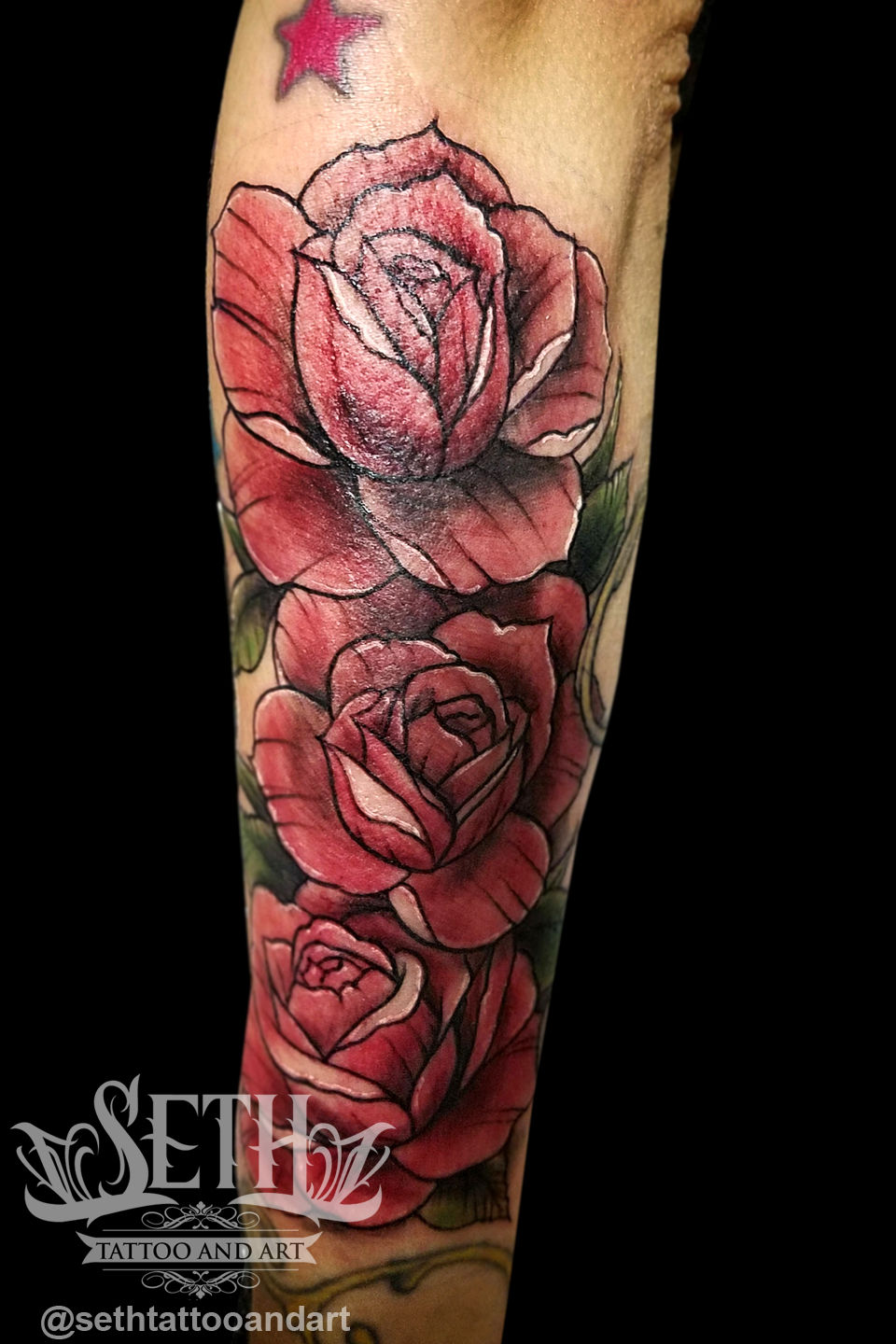 Rose_tattoo__roses_flowers_girly_girl_tattoos_for_girls_color_neotraditional_seth_tattoo_and_art__seth_tattoo_seth_michael