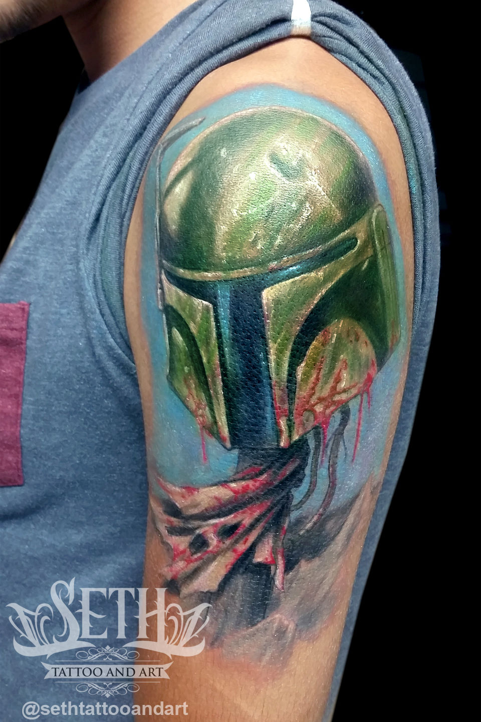 Jengo_fett__tattoo_tattoos_tattooed_starwars_inked_boba_fett_jedi_vader_darkside_seth_realistic_realism_comicbook_tattoo_shop