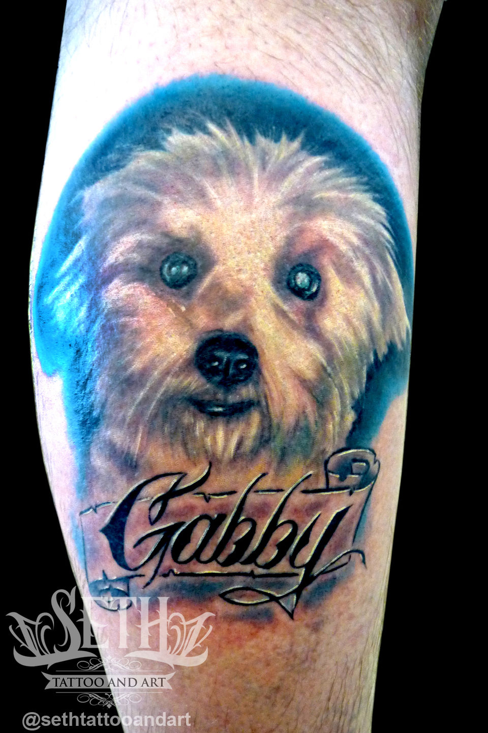 Dog_portrait__realism_tattoo_tattoos_tattooed_3d_seth_leg_doggy