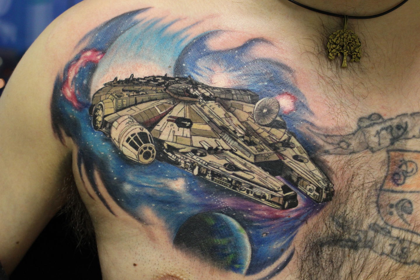 Millenniumfalcon_tattoo_starwars_tattoo_alderaan_daddyjack