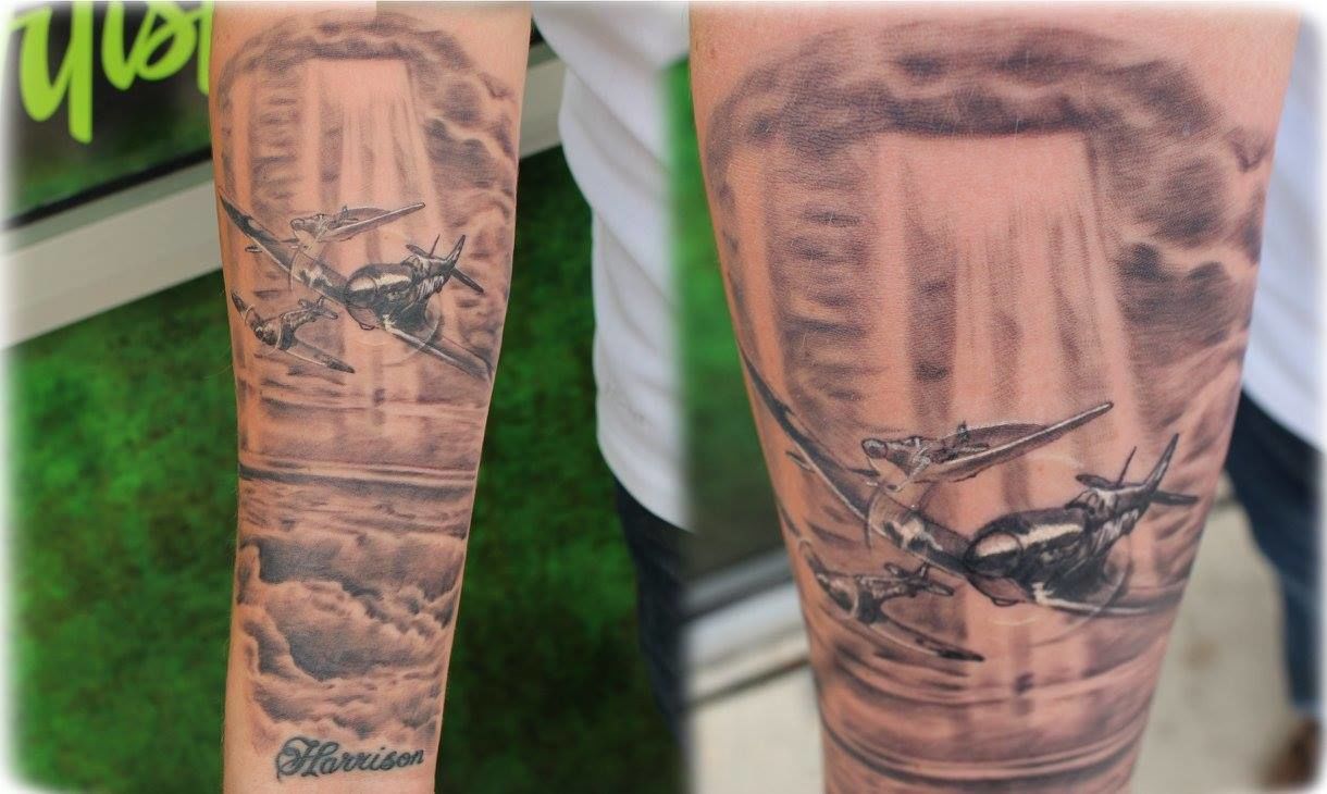 Spitfire_sky_scene_black___gray_by_daddy_jack_daddyjackstattoos