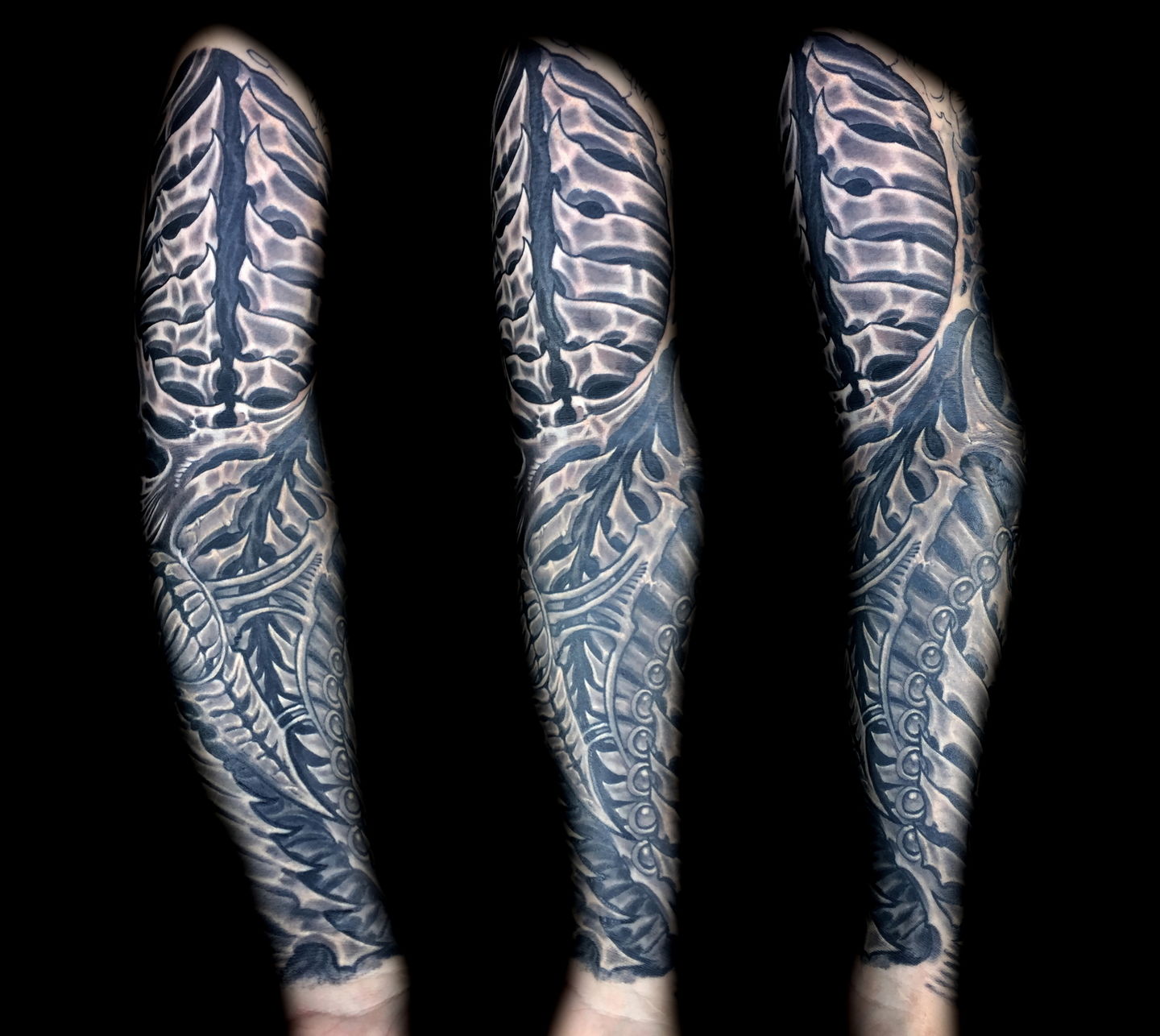 Las-vegas-tattoo-artist_joe-riley_biomech-bone-sleeve