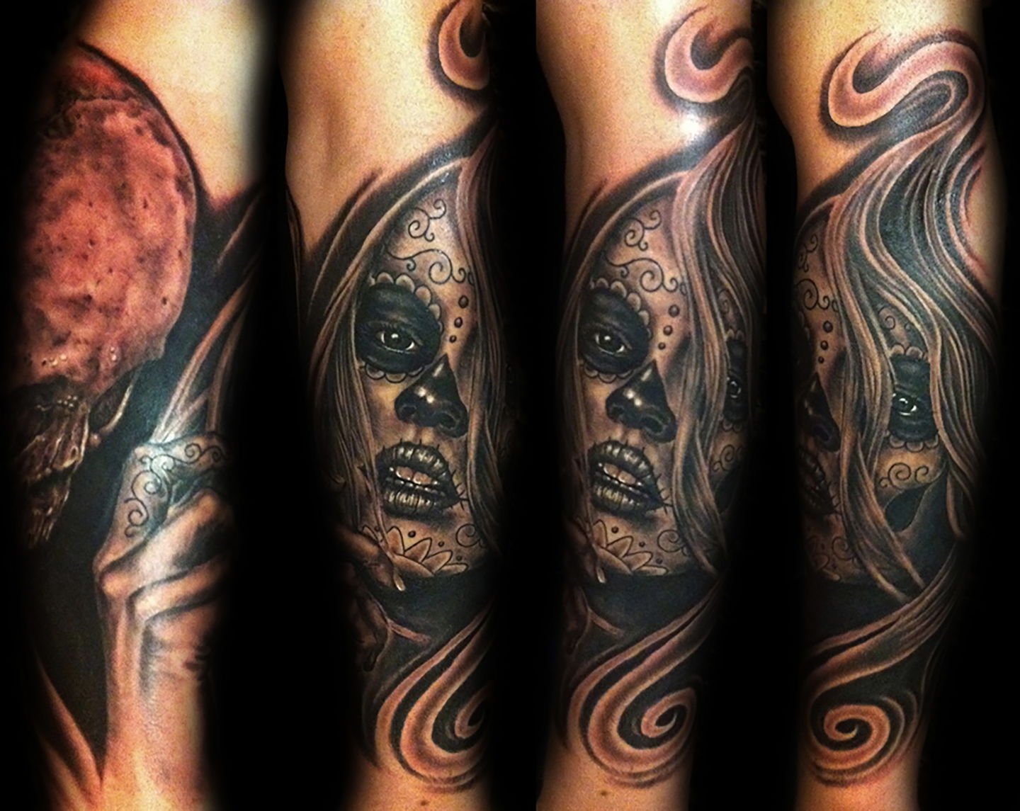 Las-vegas-tattoo-artist_joe-riley_day-of-the-dead-girl-tattoos