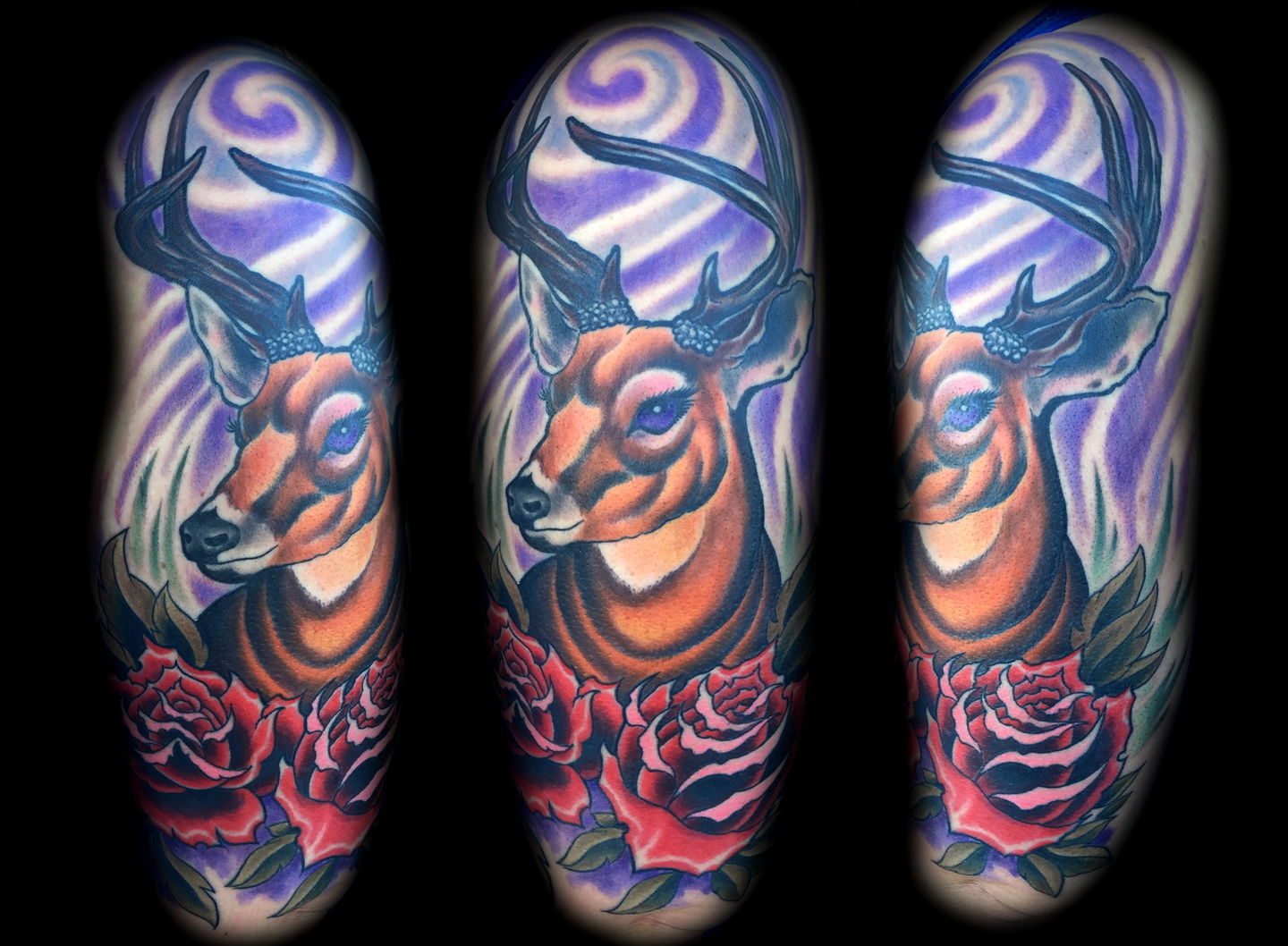 Las-vegas-tattoo-artist_joe-riley_traditional-deer-tattoo