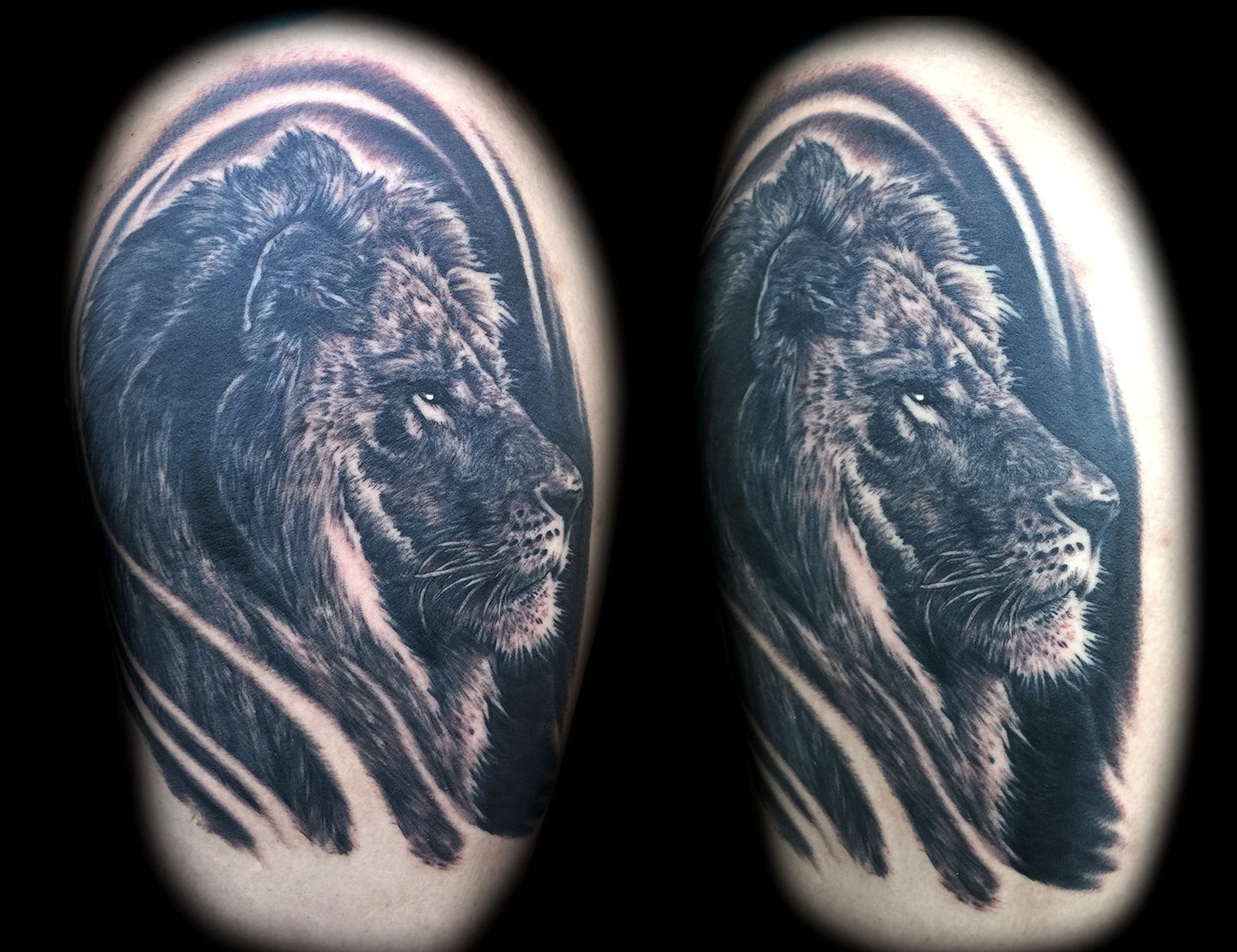 Best-las-vegas-tattoo-artists-shops-joe-riley-inner-visions-tattoo-lion-tattoos