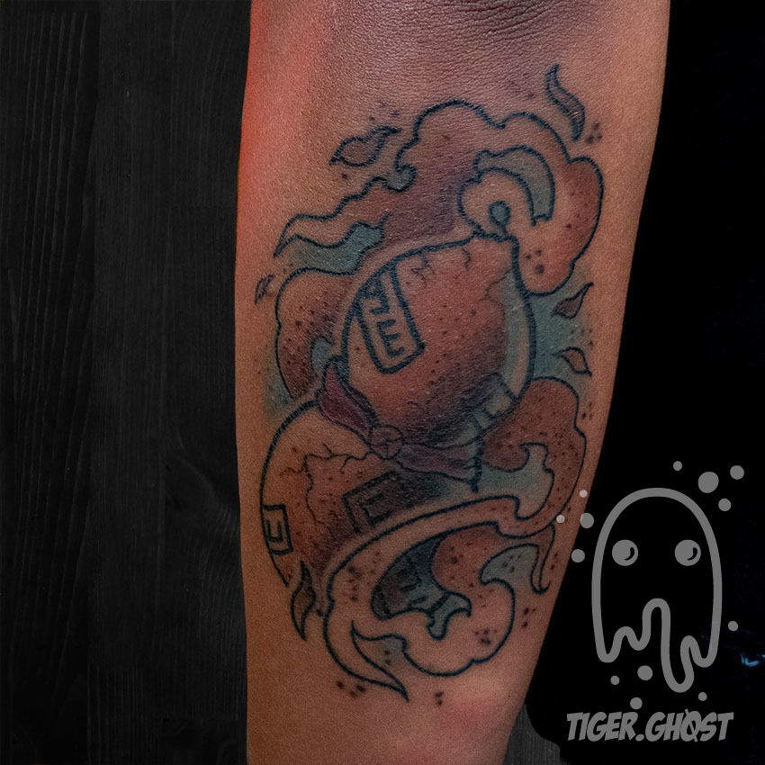 Healed-gourd-web-without