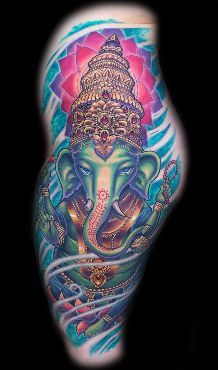 Ganesh-tattoo-joe-riley-inner-visions-tattoo-best-las-vegas-tattoo-shops-artists