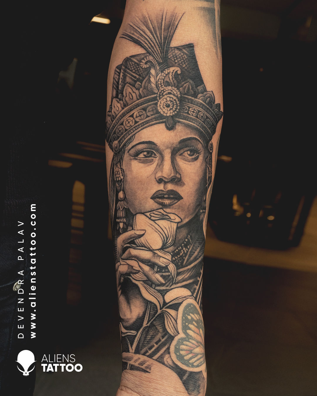 Empress_nur_jahan_tattoo_by_devendra_palav_at_aliens_tattoo_india