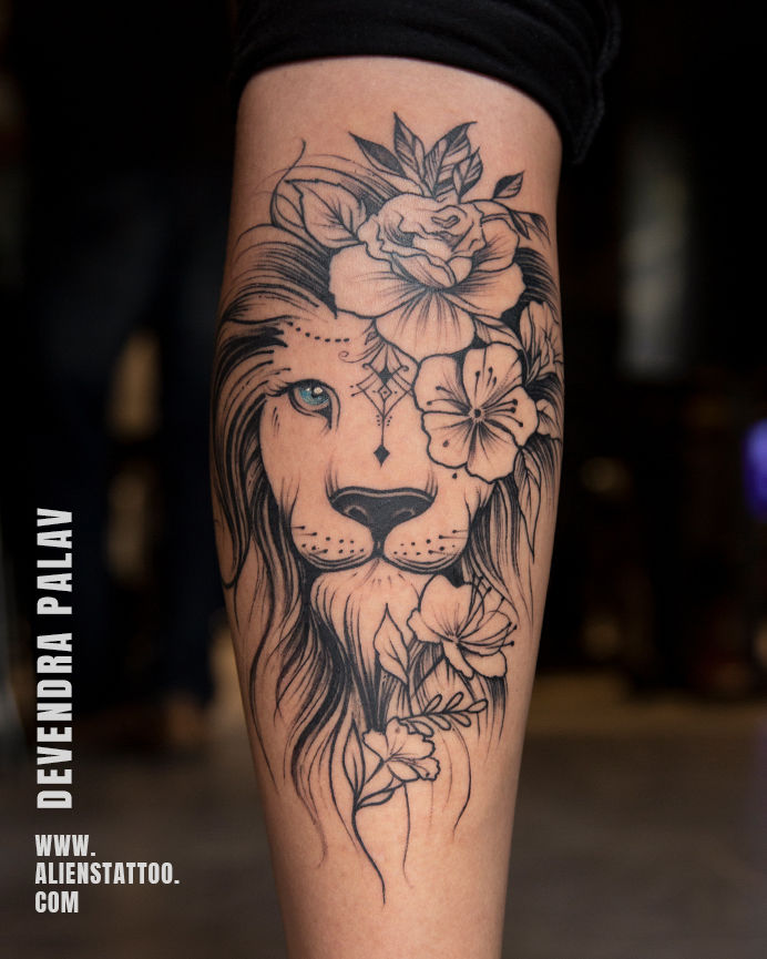 Abstract_lion_tattoo_by_devendra_palav_at_aliens_tattoo_india
