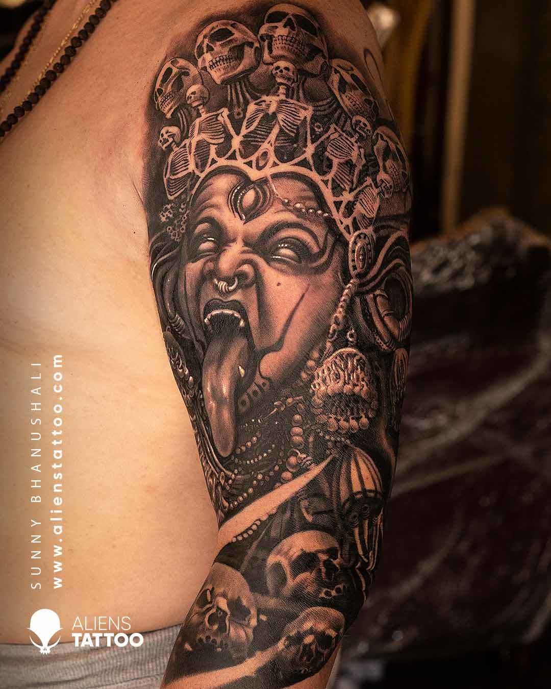 Kali_tattoo_done_by_sunny_bhanushali__at_aliens_tattoo_india