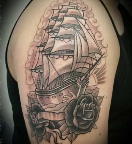 Ship-with-rose-tattoo-san-diego